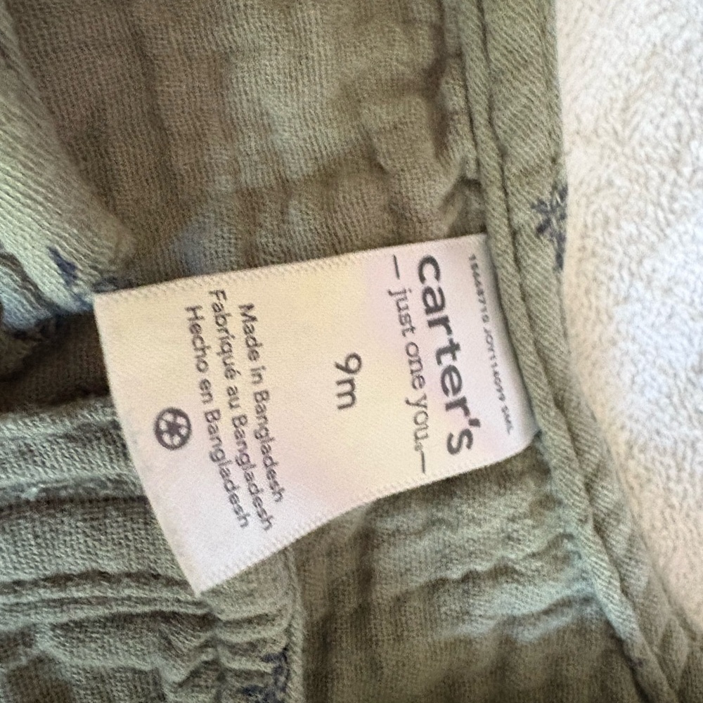 Carter's Sage Green Baby Outfit - Picture 2 of 2